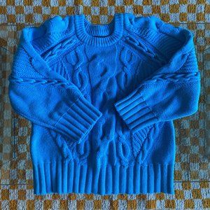 Club Monaco Blue Retro Oversize Knit